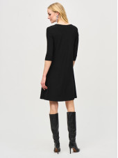 243210 Dress - Black/Empress (Joseph Ribkoff)